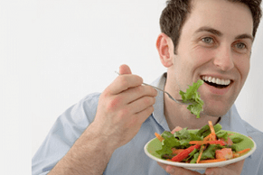jesť zeleninový šalát počas liečby prostatitídy