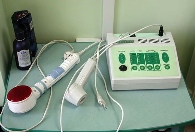 Fyzioterapeutický prístroj používaný pri chronickej prostatitíde